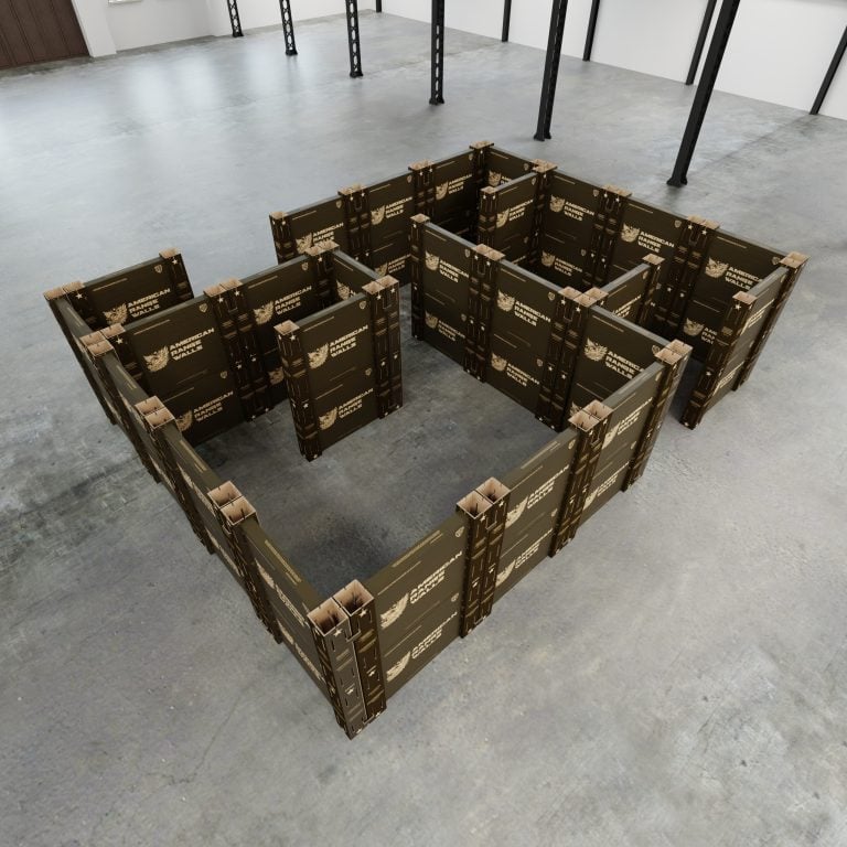 Build a shoot house with modular walls